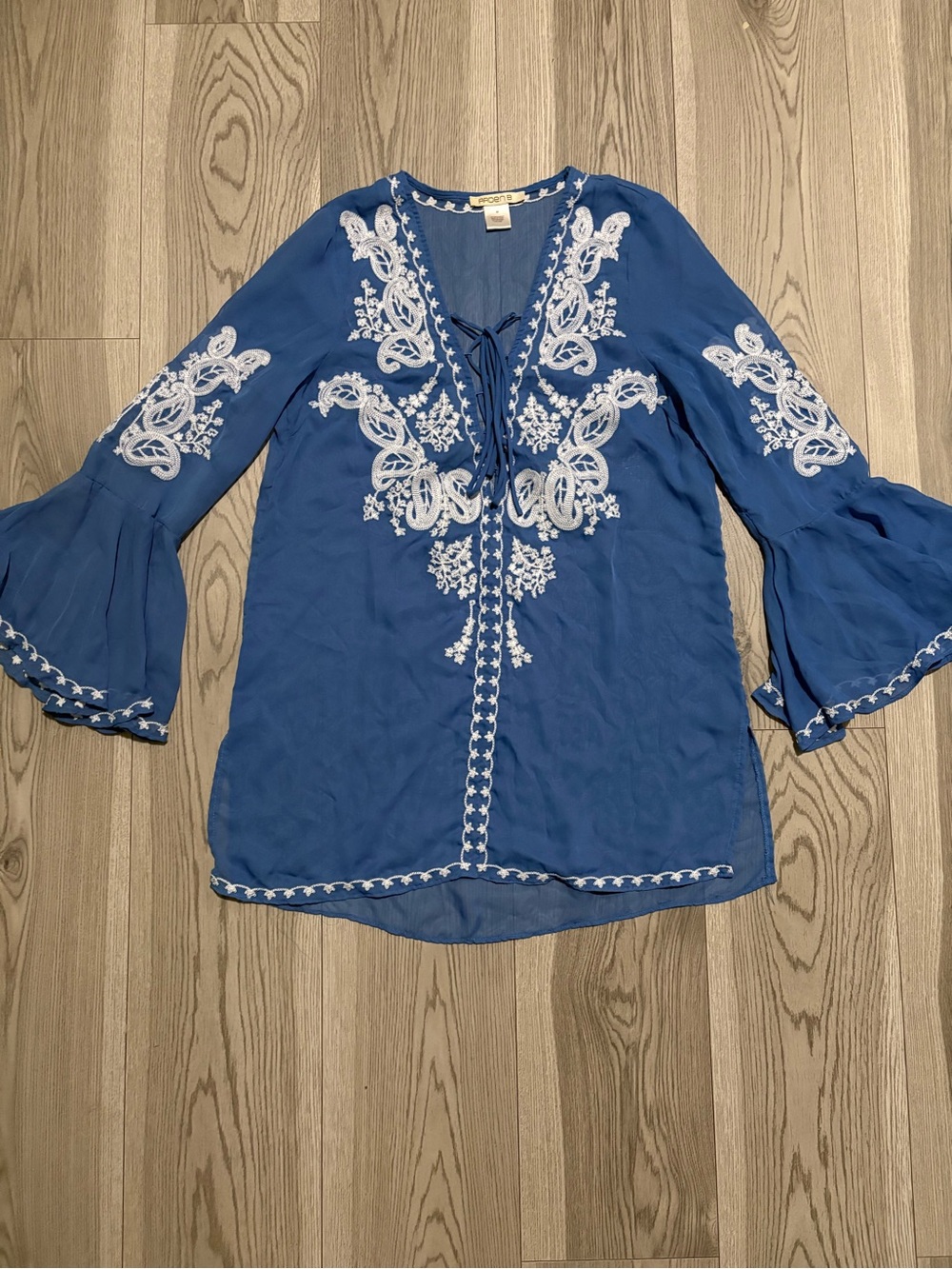 Arden B Vintage Bohemian Style Blouse Size Medium